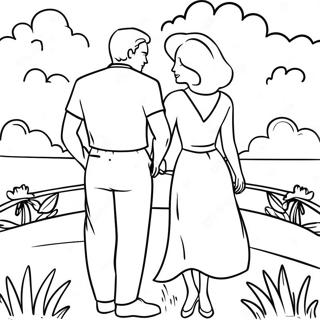 Romantic Couple Coloring Page 42941-35764