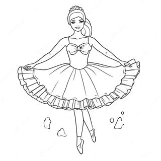 Barbie Ballerina Coloring Page 42951-35766