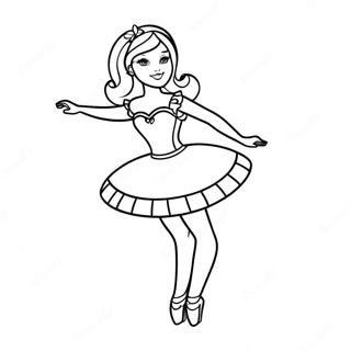 Barbie Ballerina Coloring Page 42951-35767