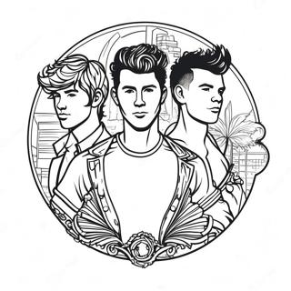 Jonas Brothers Logo Coloring Page 42971-35792