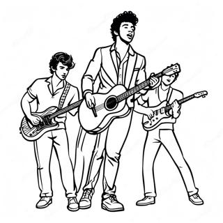 Jonas Brothers Coloring Pages