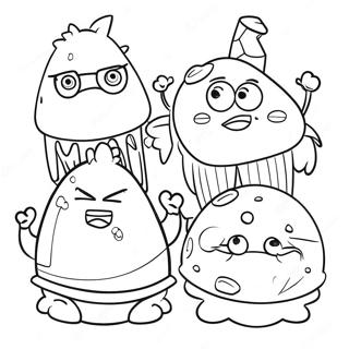 Grossery Gang Characters Coloring Page 42982-35794