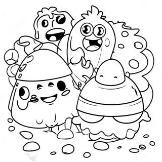 Grossery Gang Characters Coloring Page 42982-35795