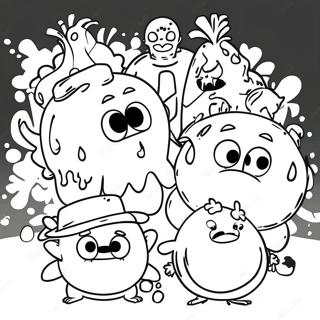 Grossery Gang Characters Coloring Page 42982-35796