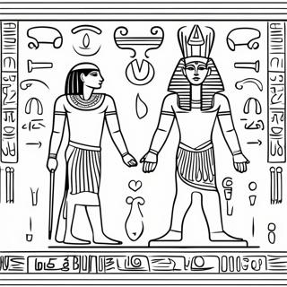 Egyptian Hieroglyphics Coloring Page 4300-3466