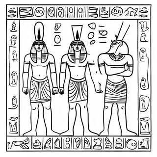 Egyptian Hieroglyphics Coloring Page 4300-3468