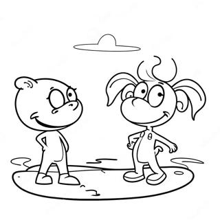 Funny Stinky And Dirty Characters Coloring Page 43012-35822