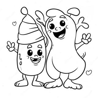 Funny Stinky And Dirty Characters Coloring Page 43012-35823