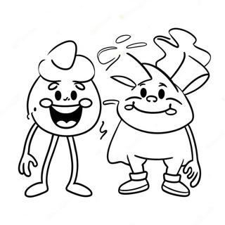 Funny Stinky And Dirty Characters Coloring Page 43012-35824