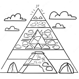 Colorful Pyramid Scene Coloring Page 4301-3470