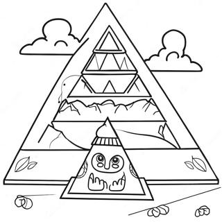 Colorful Pyramid Scene Coloring Page 4301-3472