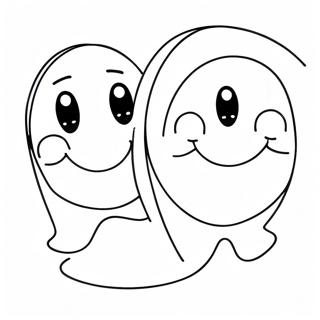 Happy Face And Sad Face Coloring Page 43022-35829