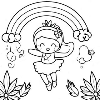 Rainbow Fairy Coloring Pages