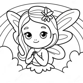 Rainbow Fairy Coloring Page 43031-35818