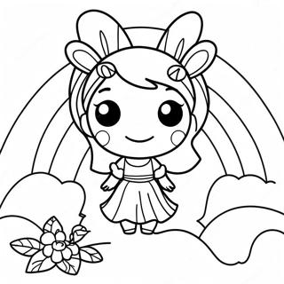 Rainbow Fairy Coloring Page 43031-35819