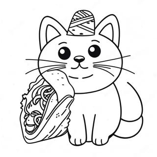 Taco Cat Coloring Page 43041-35850