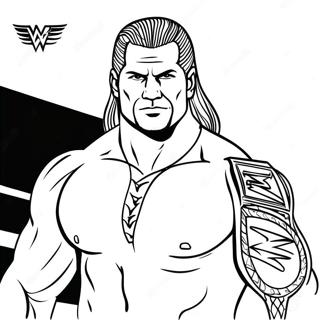 Wwe Grayscale Coloring Page 43061-35854