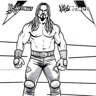 Wwe Grayscale Coloring Page 43061-35855