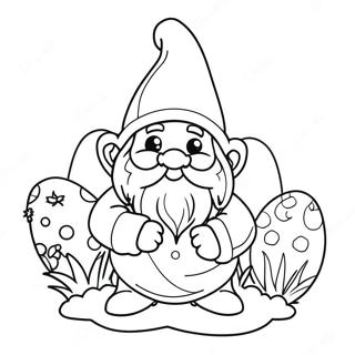 Easter Gnome Coloring Page 43082-35867