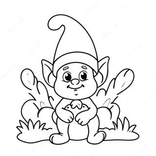 Cute Easter Gnome With Bunny Coloring Page 43083-35870