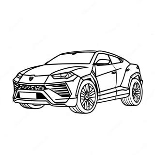 Sporty Lamborghini Urus Coloring Page 43103-35885