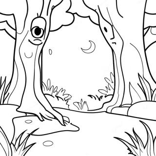 Magical Enchanted Forest Coloring Page 4311-3479