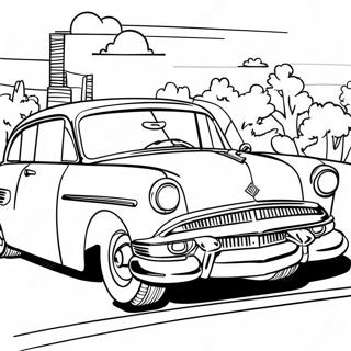 1950 S Retro Car Coloring Page 43122-35894