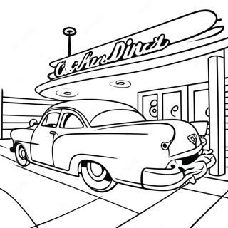 1950 S Retro Diner Coloring Page 43123-35897