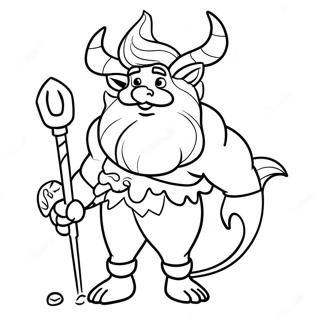 King Triton Coloring Pages