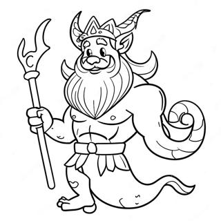 King Triton Coloring Page 43132-35904