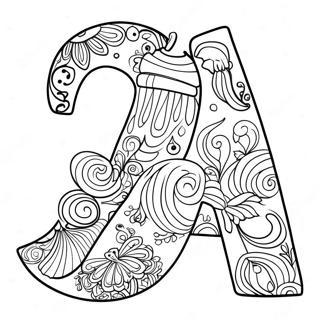 Lowercase A Coloring Pages