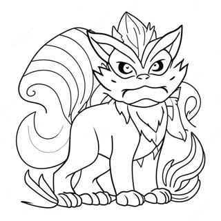 Kurama With Nine Tails Coloring Page 43153-35921