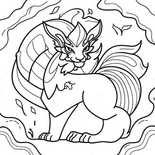 Kurama With Nine Tails Coloring Page 43153-35923