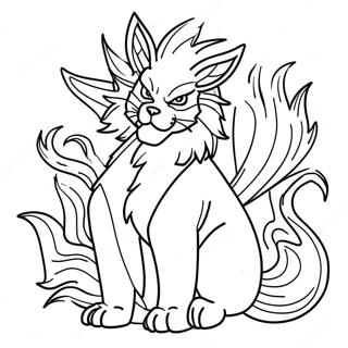 Kurama With Nine Tails Coloring Page 43153-35924