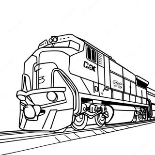 Csx Train Coloring Page 43172-35931