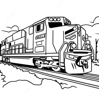 Csx Train Coloring Page 43172-35932