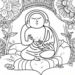 Relaxing Mindfulness Coloring Page 43183-35947