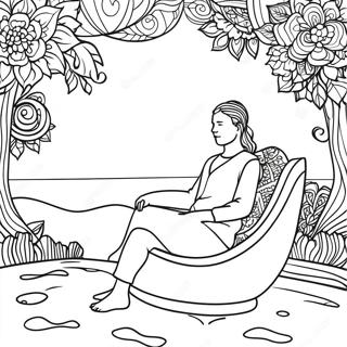 Relaxing Mindfulness Coloring Page 43183-35948