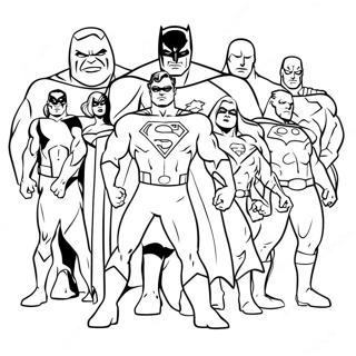 Dc Superheroes Coloring Page 431-343