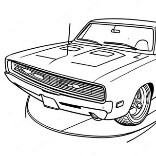 1969 Dodge Charger Classic Coloring Page 43212-35968