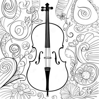 Cello Coloring Page 43252-35995