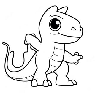 Fiery Charmeleon In Action Coloring Page 43273-36023