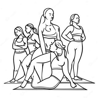 Lululemon Yoga Poses Coloring Page 43293-36033