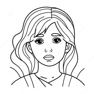 Sad Girl With A Broken Heart Coloring Page 43303-36045