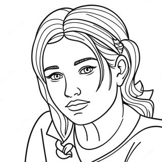 Sad Girl With A Broken Heart Coloring Page 43303-36046