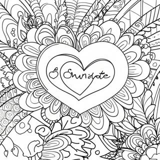 Soulmate Love Quotes Coloring Page 4330-3490