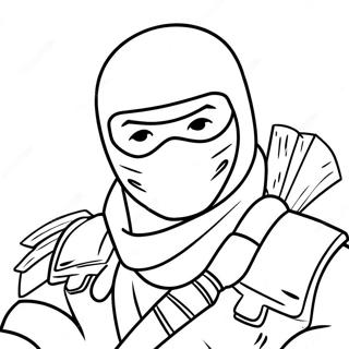 Fortnite Ninja Coloring Page 43312-36050