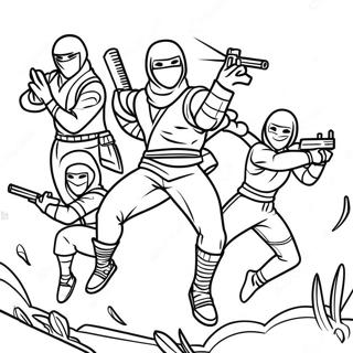 Epic Fortnite Ninja Battle Coloring Page 43313-36042