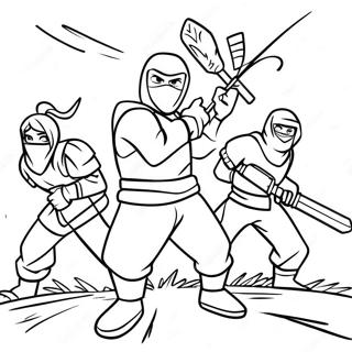 Epic Fortnite Ninja Battle Coloring Page 43313-36044