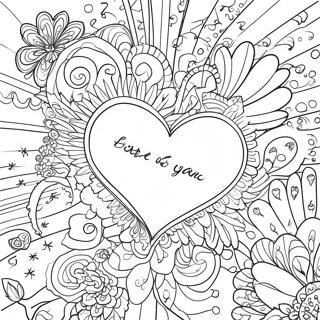 Romantic Soulmate Love Quotes Coloring Page 4331-3493